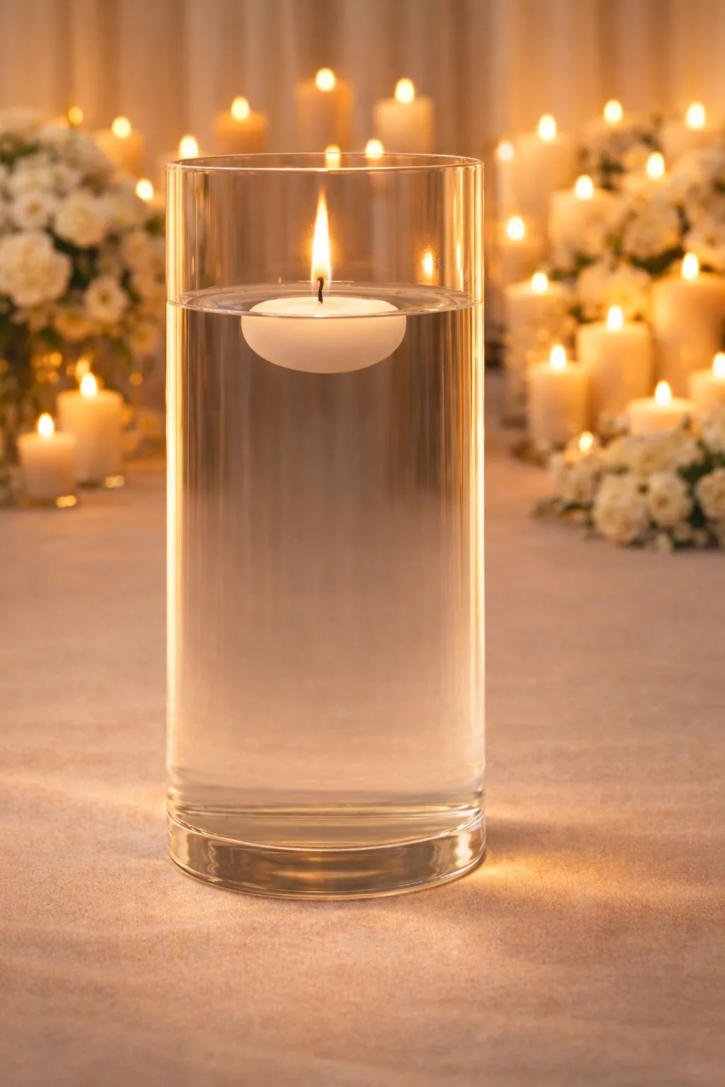 Cilindro de Vidro 14cm x 50cm x 48cm